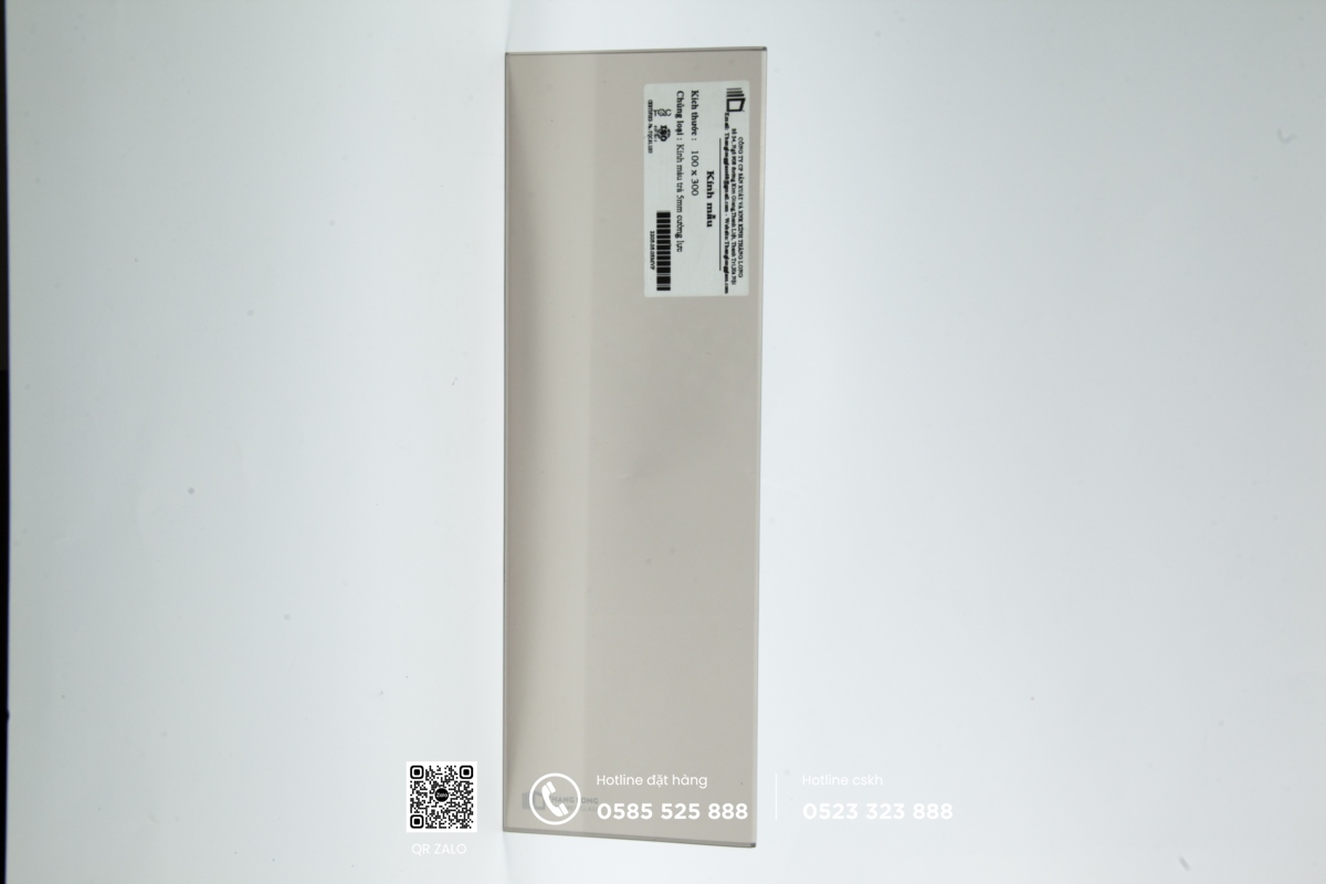 mái kính cường lực màu trà 5mm