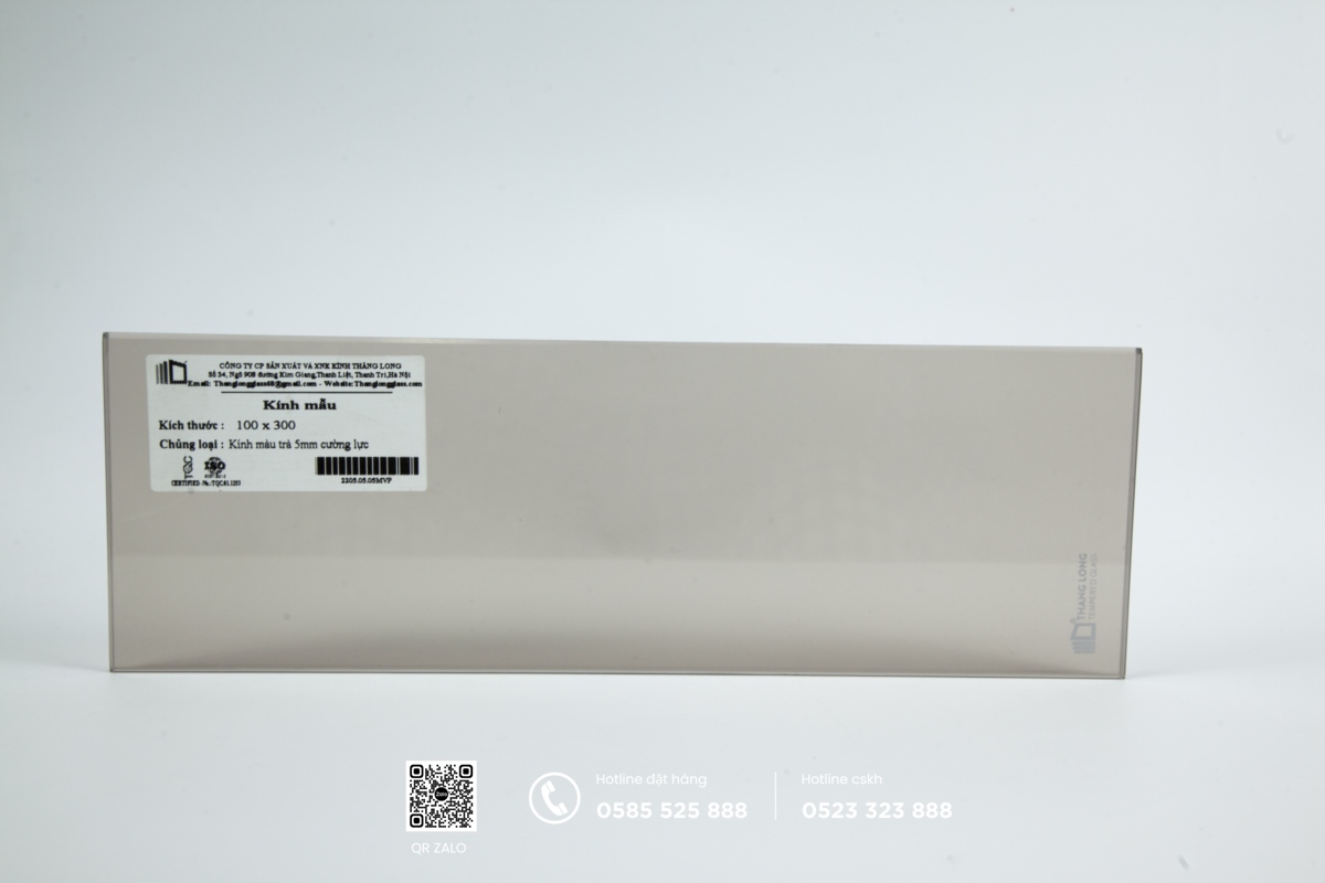 kính cường lực màu trà 5mm