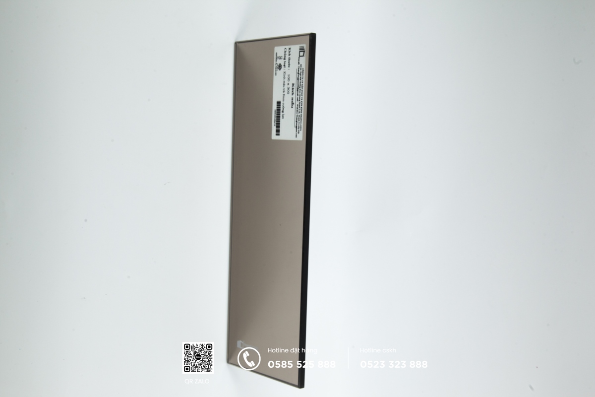 mái kính cường lực màu trà 8ly