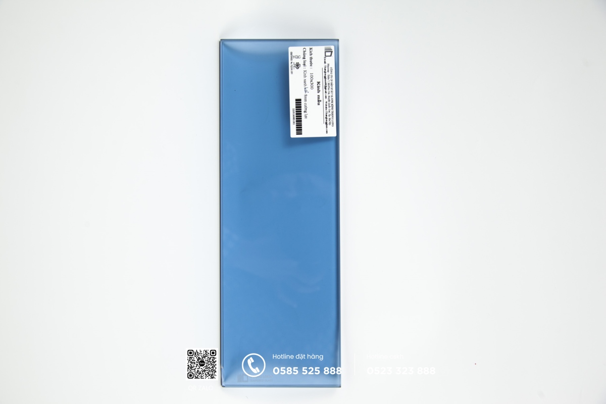 kính cường lực màu xanh dương 8mm