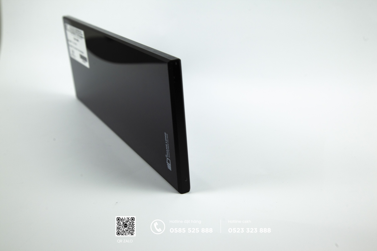 kính cường lực màu xanh đen nhạt 10mm