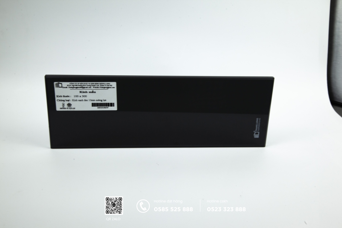 kính thuỷ màu xanh đen 10ly