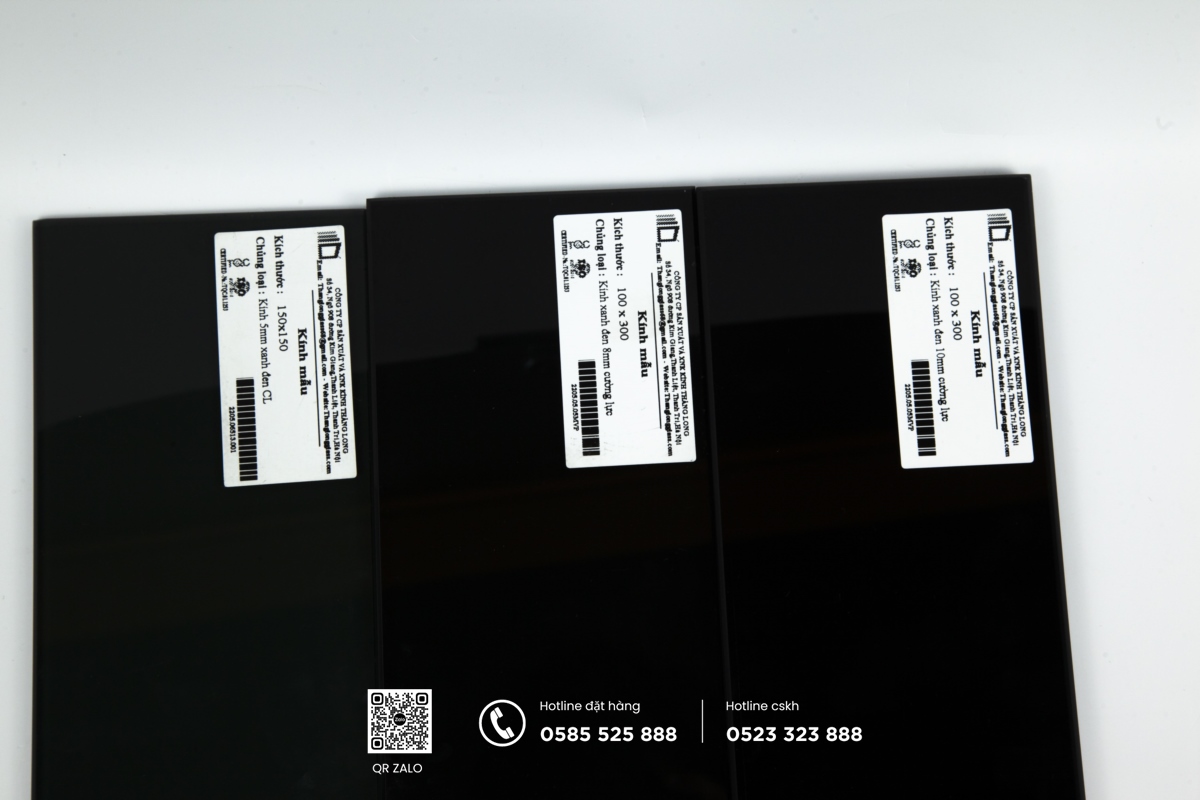 kính cường lực màu xanh đen