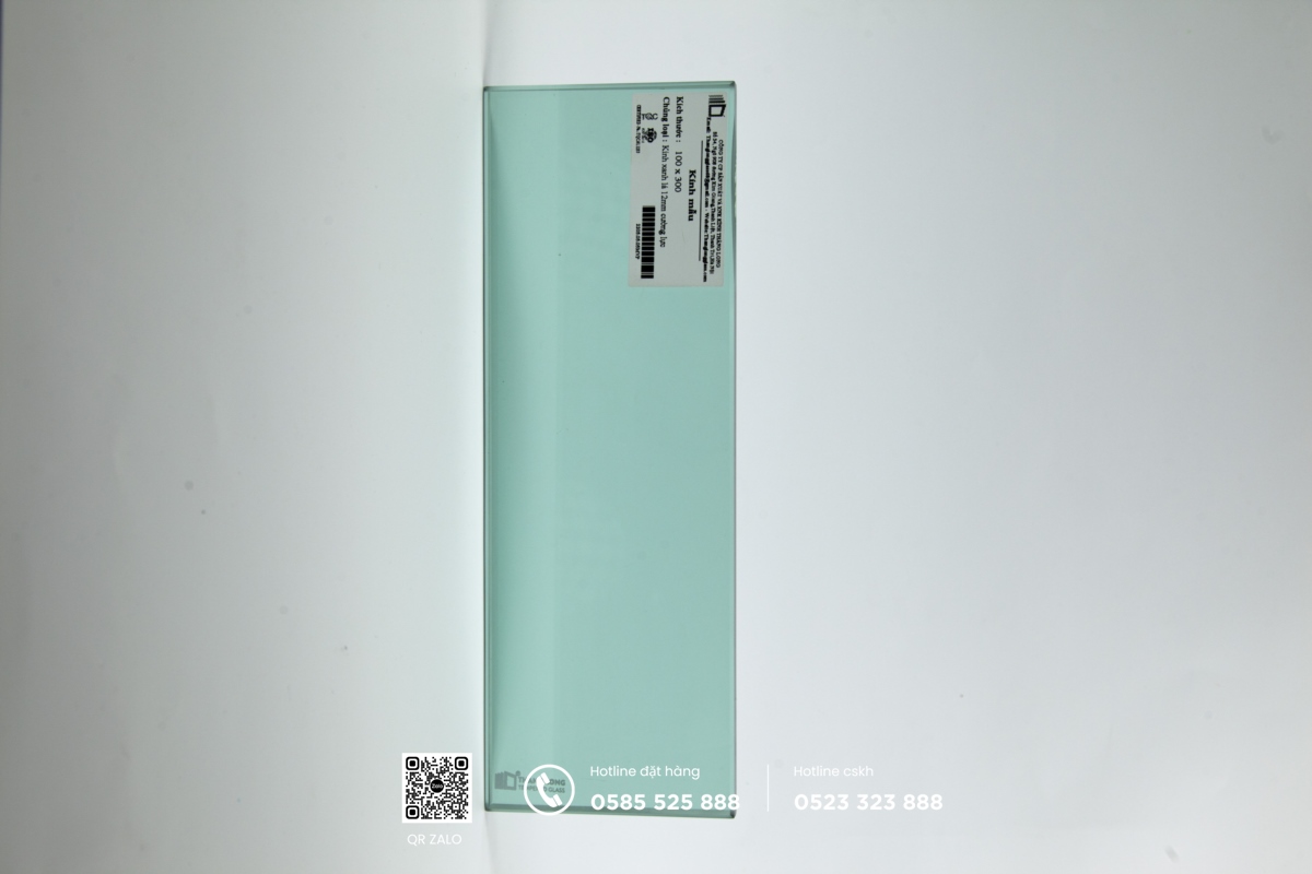 kính thuỷ màu xanh lá 10mm