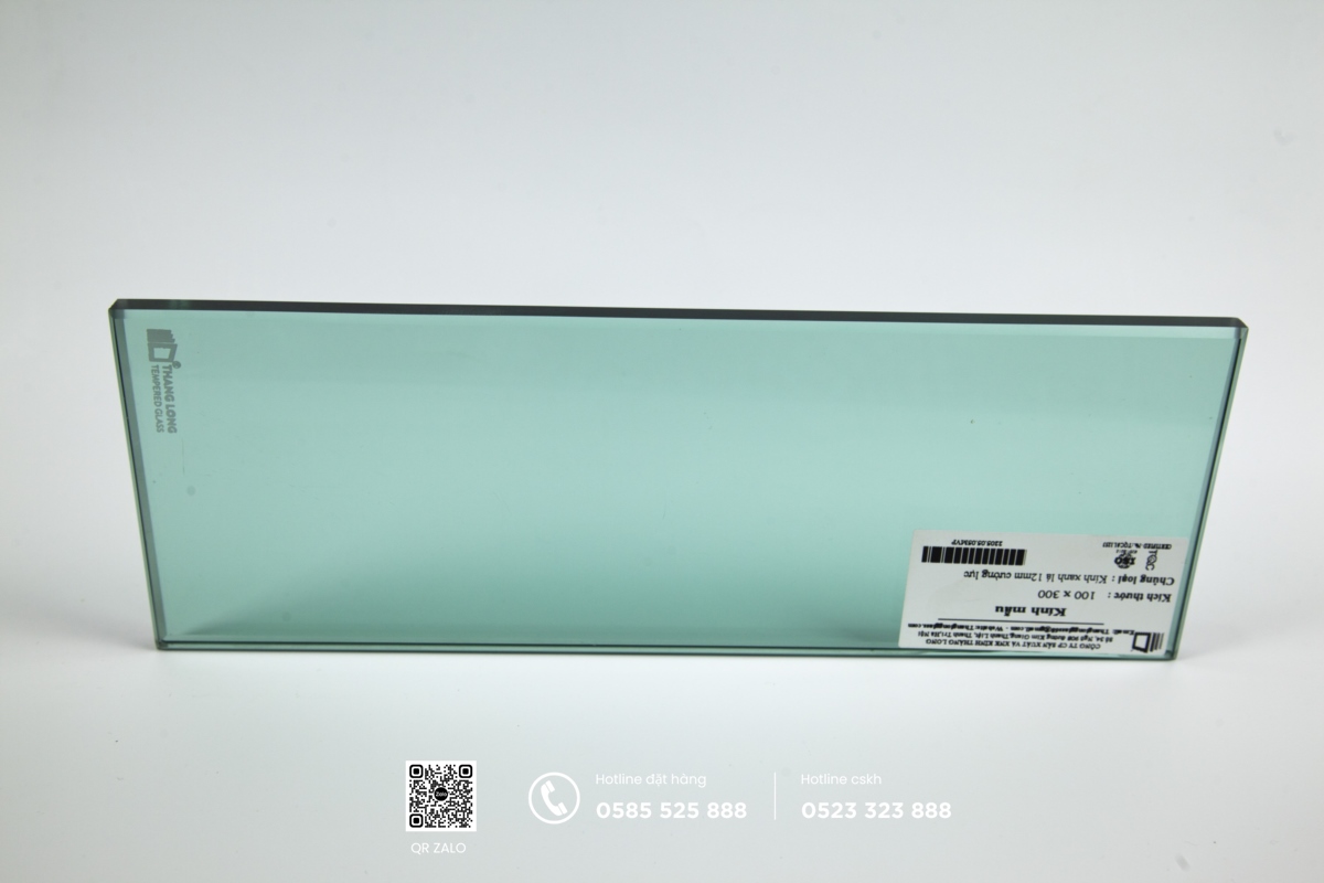 kính thủy màu xanh lá 10mm