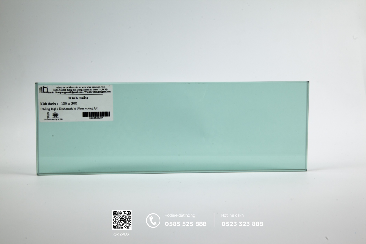 kính cường lực màu nâu trà 10mm