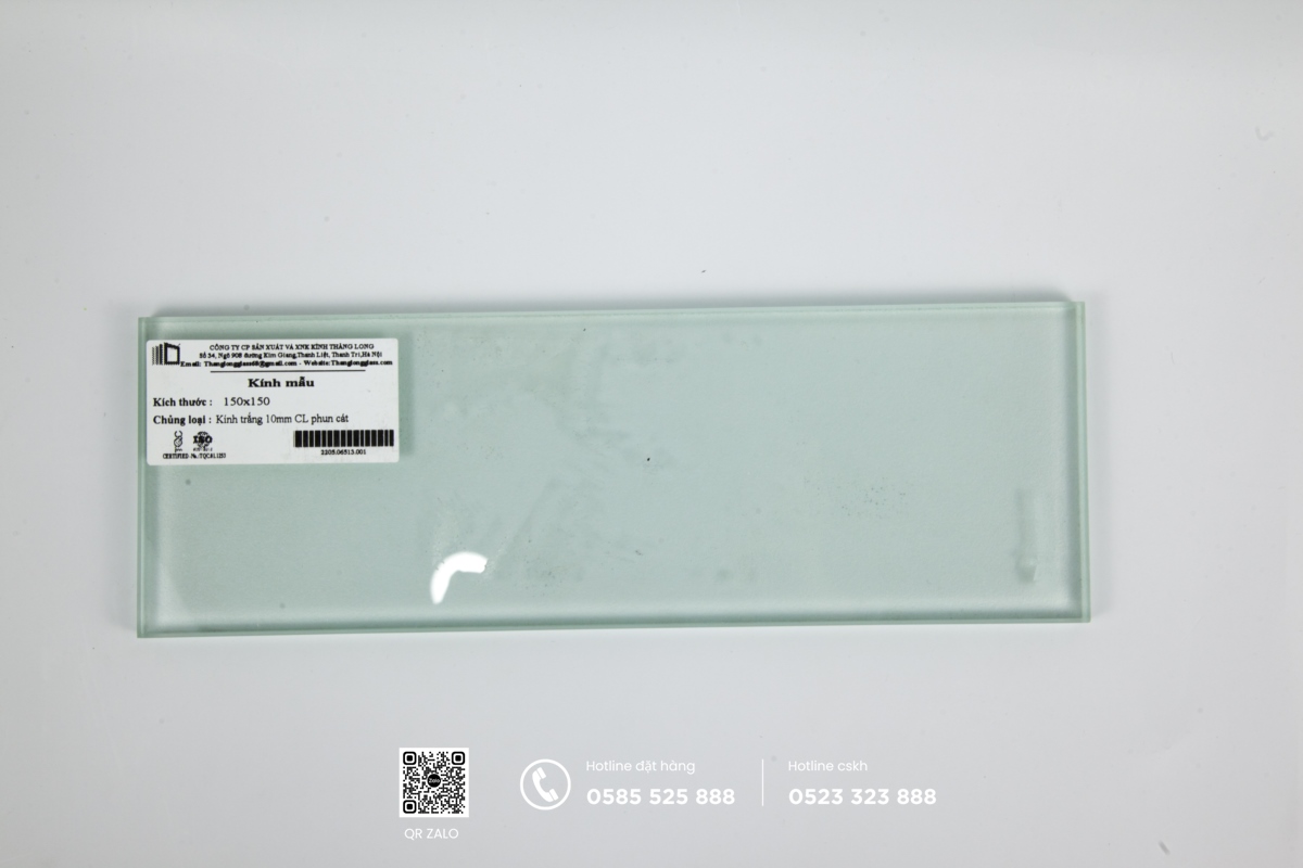 kính cường lực phun mờ 10mm