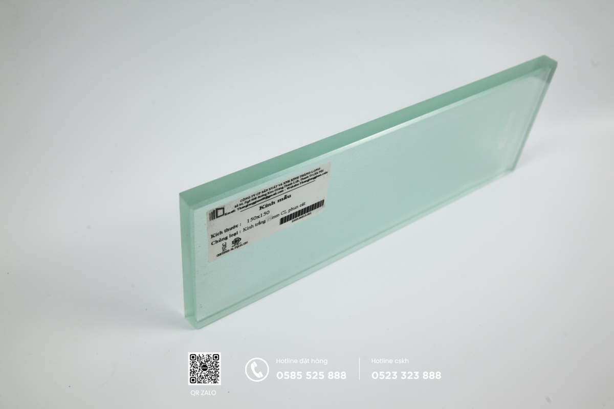 kính trắng mờ 15mm