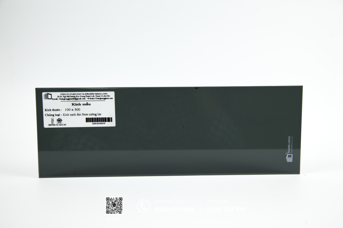 kính cường lực xanh đen 8mm