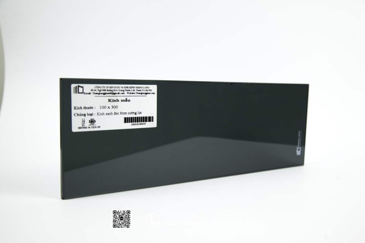giá kính cường lực xanh đen 8mm