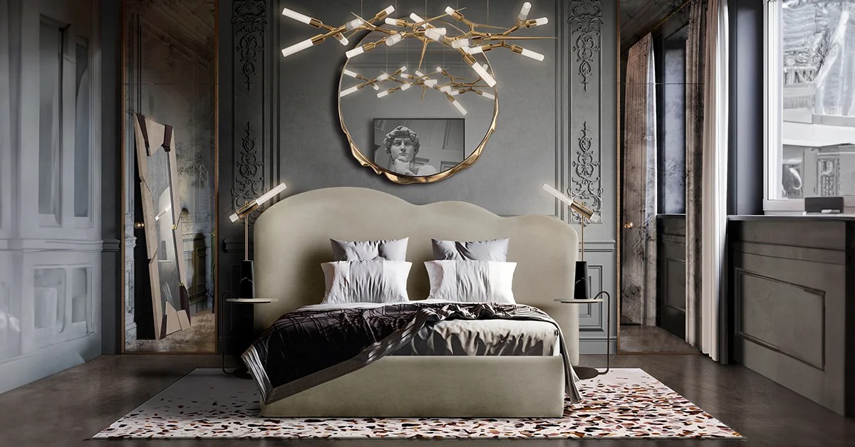 Gương decor phòng ngủ