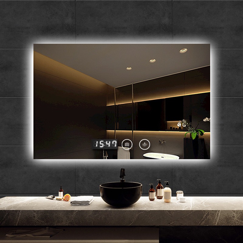 Gương decor treo tường đèn led