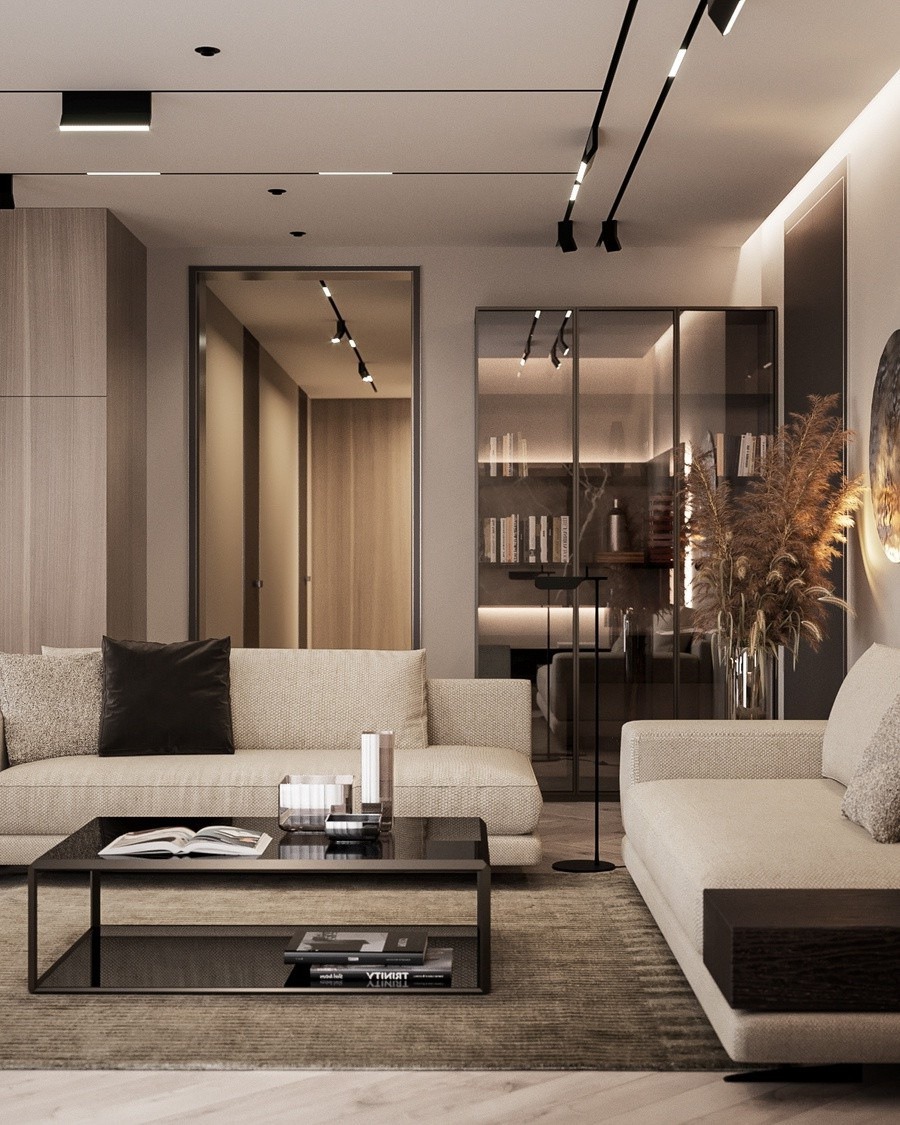 Gương trang trí nhà cho phòng khách