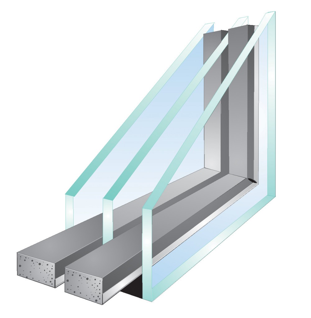 Kính hộp 3 lớp cách âm