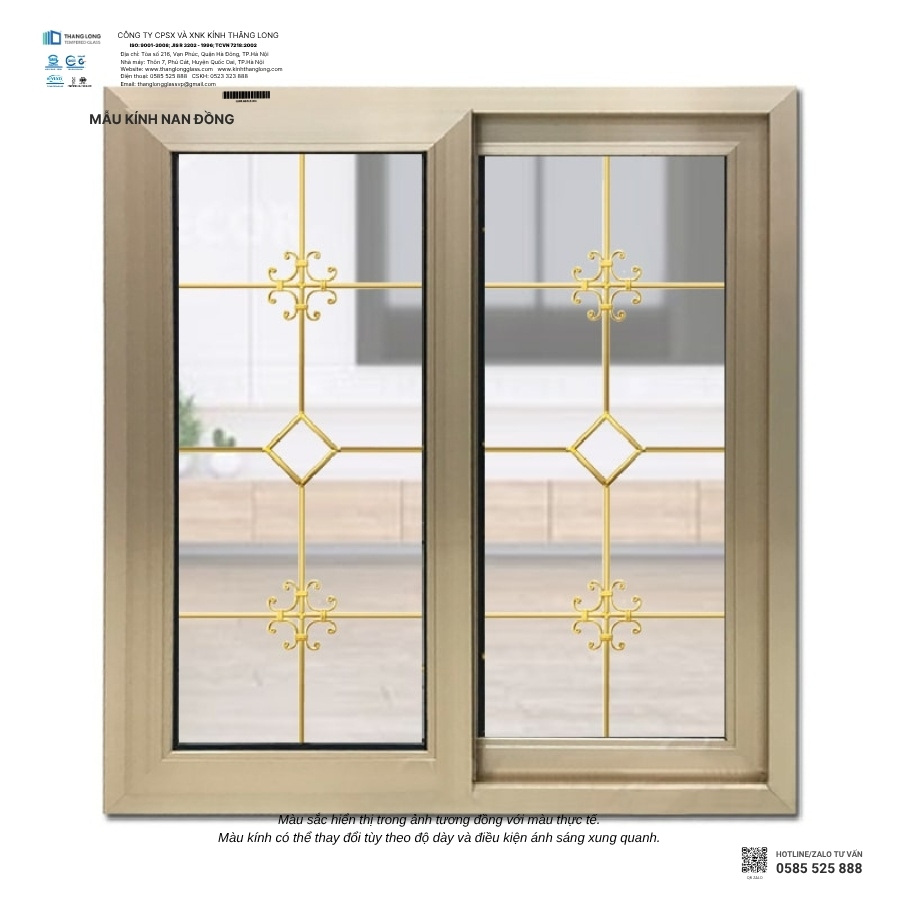 Kính hộp nan đồng