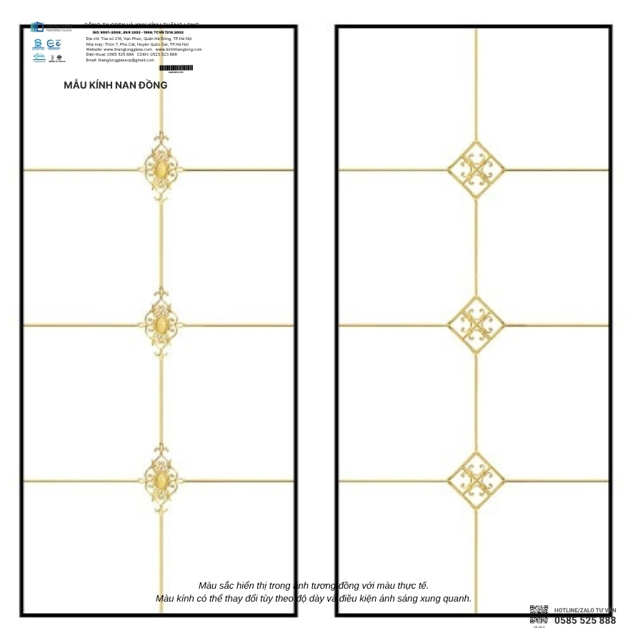 Kính hộp nan đồng