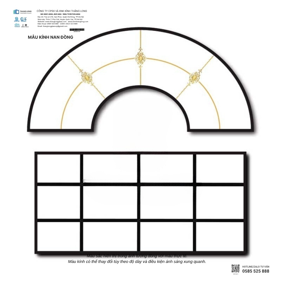 Kính hộp nan đồng