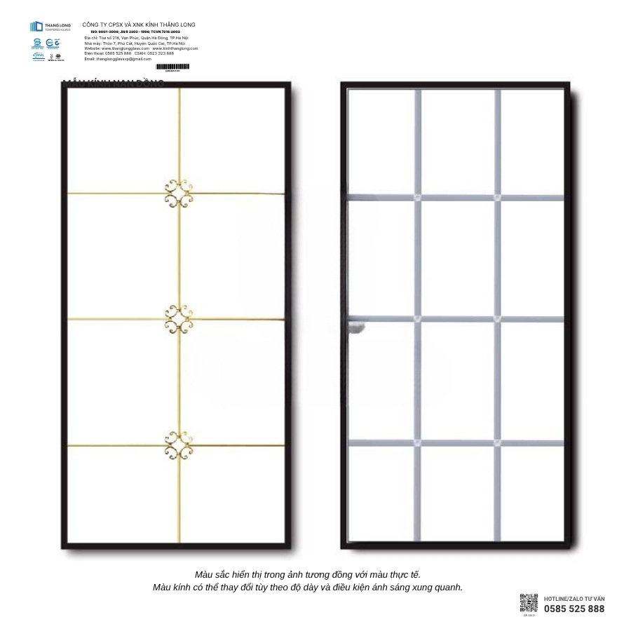 Kính hộp nan đồng