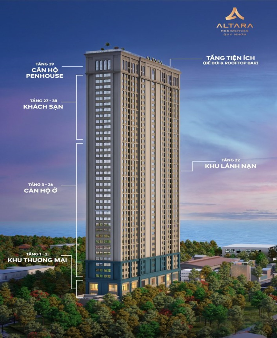 Dự án kính phòng tắm chung cư Altara Residences Quy Nhơn