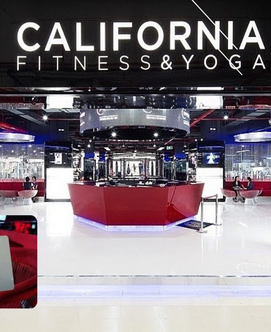 Dự Án cung cấp gương phòng tập California Fitness & Yoga Hàng Da